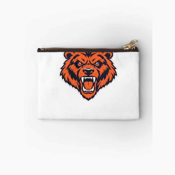 Item preview, Chicago Bears Fierce Roaring Bear Head Orange Navy designed and sold by purrinink.