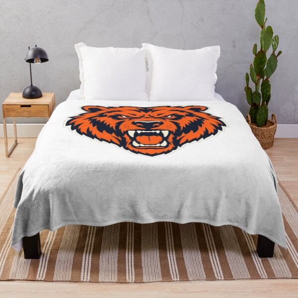 Item preview, Chicago Bears Fierce Roaring Bear Head Orange Navy designed and sold by purrinink.