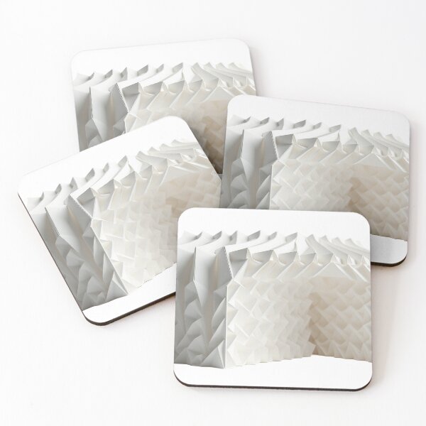 Item preview, Crumpled White Paper Forms in a Minimal Abstract Composition designed and sold by profustock.