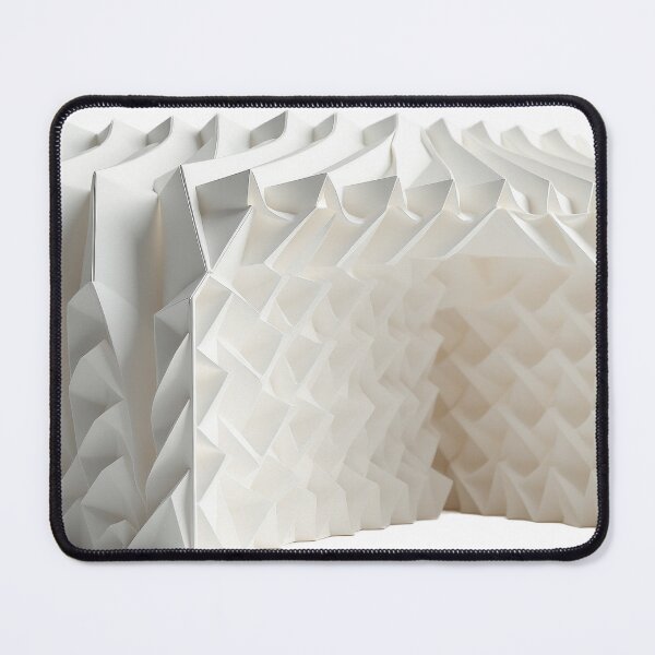 Item preview, Crumpled White Paper Forms in a Minimal Abstract Composition designed and sold by profustock.