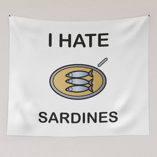 Item preview, I Hate Sardines - Funny Picky Eater Gift designed and sold by I HATE IT!.
