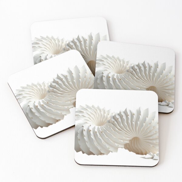 Item preview, Crumpled White Paper Forms in a Minimal Abstract Composition designed and sold by profustock.