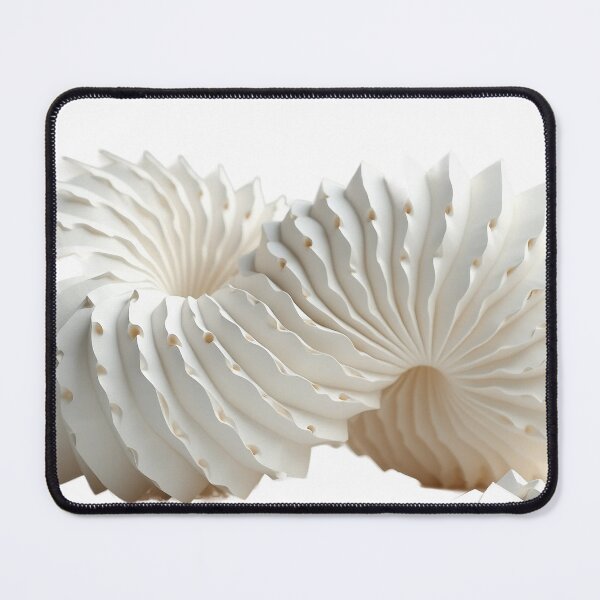 Item preview, Crumpled White Paper Forms in a Minimal Abstract Composition designed and sold by profustock.