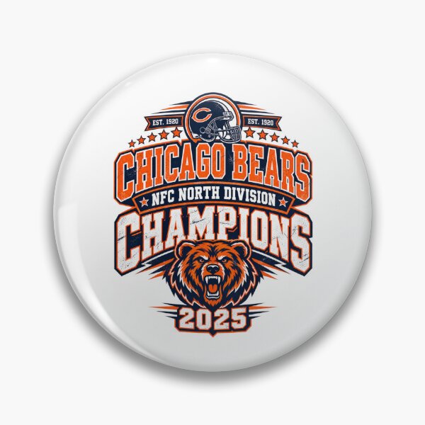 Item preview, Chicago Bears 2025 NFC North Division Champions Helmet designed and sold by purrinink.