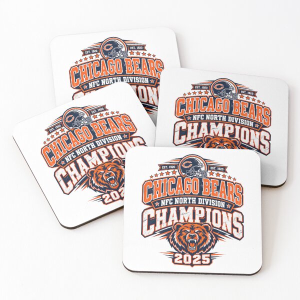Item preview, Chicago Bears 2025 NFC North Division Champions Helmet designed and sold by purrinink.