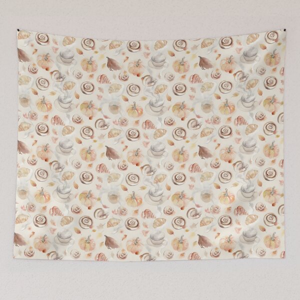 Item preview, Minimal Watercolor Autumn Café – Baked Goods and Coffee designed and sold by ViktoriaARose.