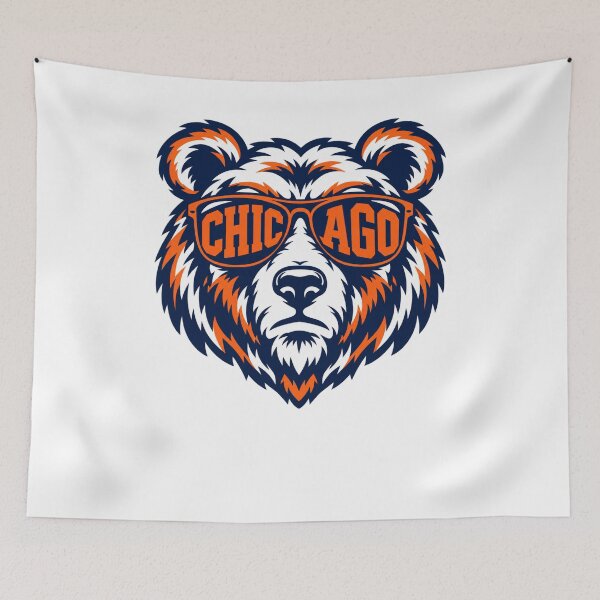 Item preview, Chicago Bears Cool Bear Head Sunglasses Chicago Text designed and sold by purrinink.