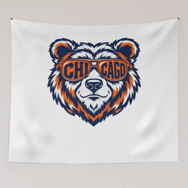 Item preview, Chicago Bears Cool Bear Head Sunglasses Chi Cago Lenses designed and sold by purrinink.