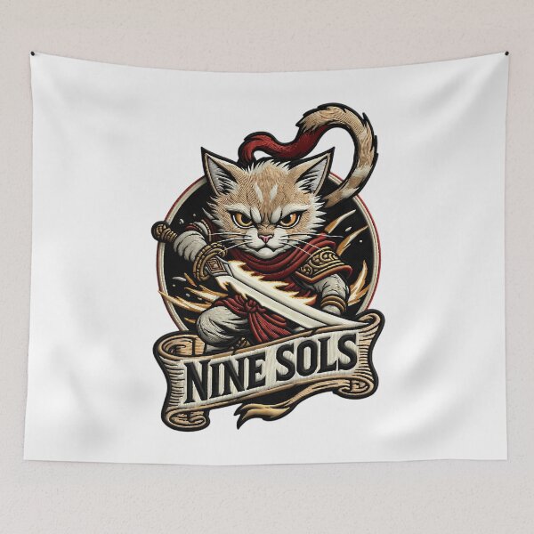 Item preview, Nine Sols Yi Faux Embroidery Patch Solarian Warrior T-Shirt designed and sold by CatheriSchiller.