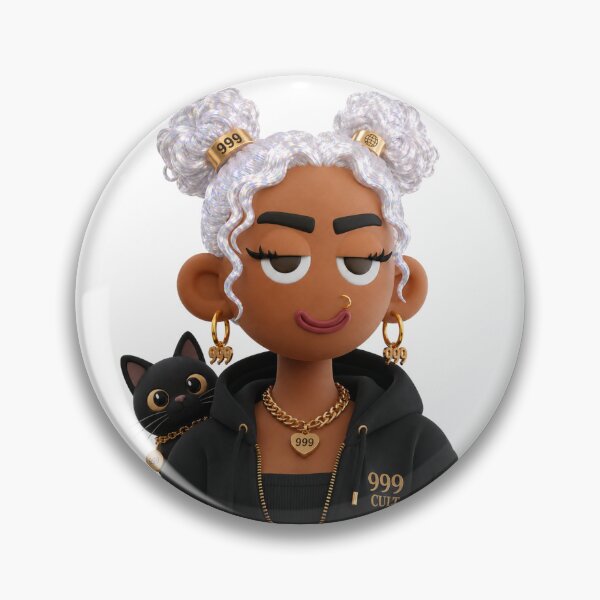 Item preview, Diamond Goth GorgezBoo Doll and Cat designed and sold by GorgezBoo.