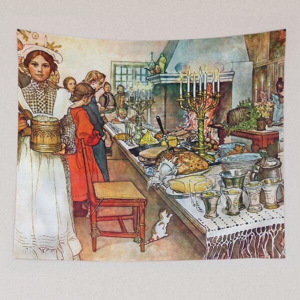 Item preview, Carl Larsson - Christmas Eve Dinner designed and sold by Jon-Baran.