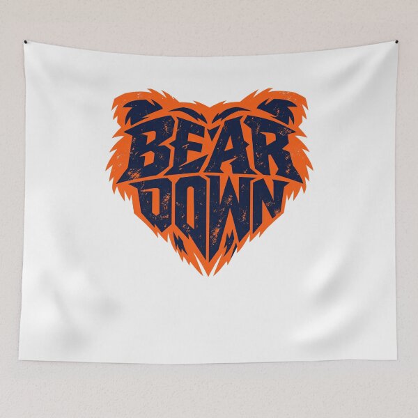 Item preview, Bear Down Distressed Text Inside Bear Head Outline designed and sold by purrinink.