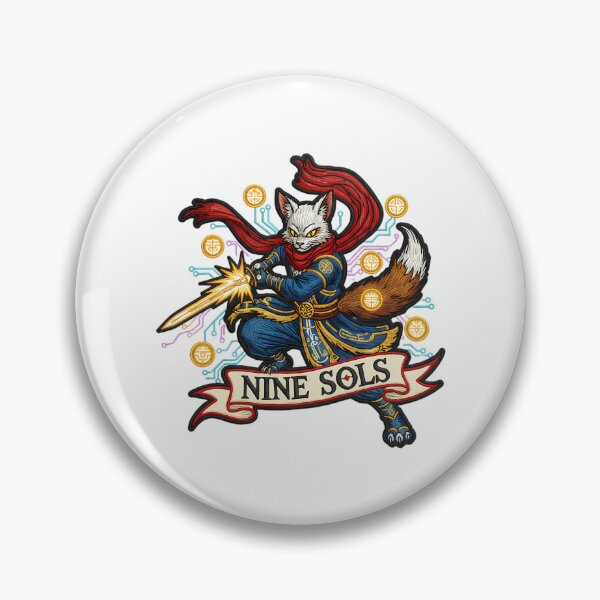 Item preview, Nine Sols Yi Faux Embroidery Patch Solarian Warrior Sticker Tee designed and sold by CatheriSchiller.