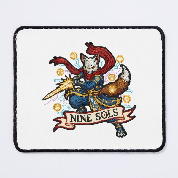 Item preview, Nine Sols Yi Faux Embroidery Patch Solarian Warrior Sticker Tee designed and sold by CatheriSchiller.