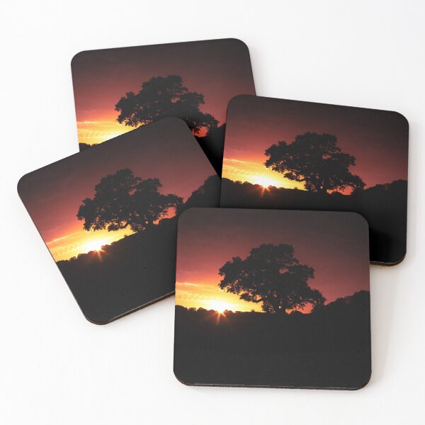 Item preview, Crimson Oaktree Silhouette and Sunburst designed and sold by MooTravels.