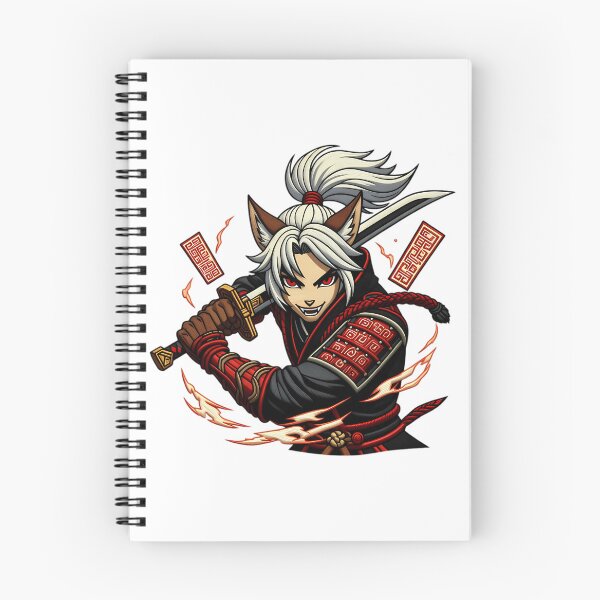Item preview, Nine Sols Yi Warrior Sticker Taopunk Solarian Fox Game Fan Art Tee Print designed and sold by CatheriSchiller.