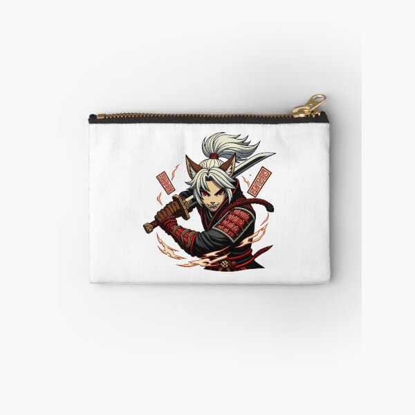 Artikelvorschau, Nine Sols Yi Krieger Sticker Taopunk Solarian Fox Spiel Fan Art Tee Druck entworfen und verkauft von CatheriSchiller.