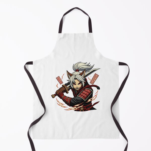 Item preview, Nine Sols Yi Warrior Sticker Taopunk Solarian Fox Game Fan Art Tee Print designed and sold by CatheriSchiller.