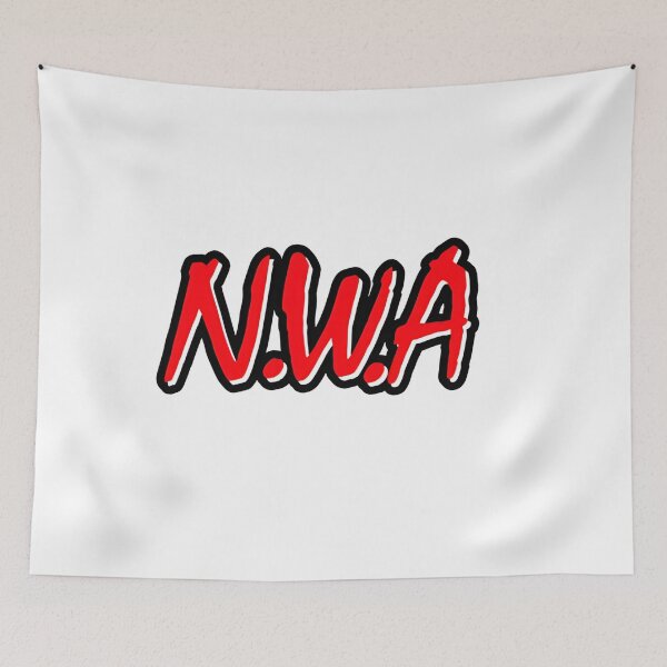 Item preview, NWA Red Graffiti Letters designed and sold by QuirkNestArt.