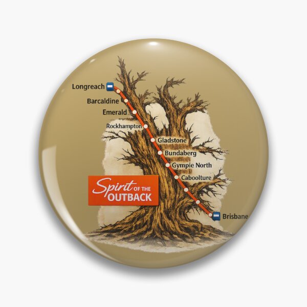Item preview, The Route of 'The Spirit of the Outback' designed and sold by PhotosByG.