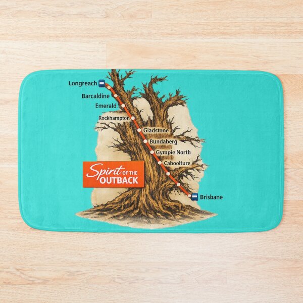 Item preview, The Route of 'The Spirit of the Outback' designed and sold by PhotosByG.