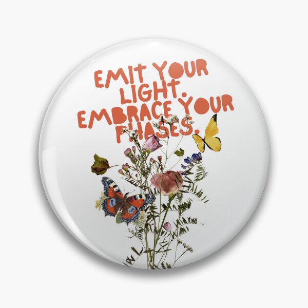 Item preview, Vintage Wildflowers Butterfly EMIT YOUR LIGHT designed and sold by EmitEminence.