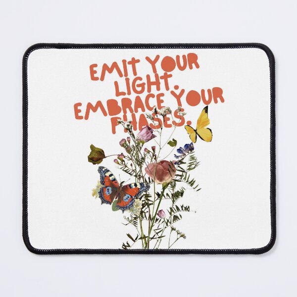 Item preview, Vintage Wildflowers Butterfly EMIT YOUR LIGHT designed and sold by EmitEminence.