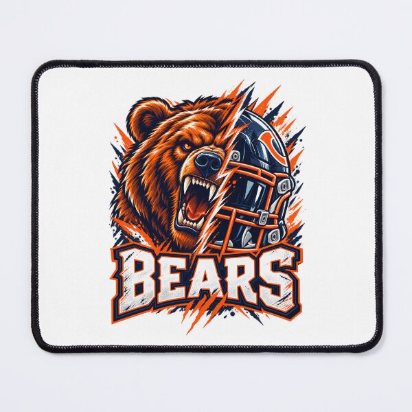 Item preview, Chicago Bears Split Bear Head And Helmet Lightning designed and sold by purrinink.