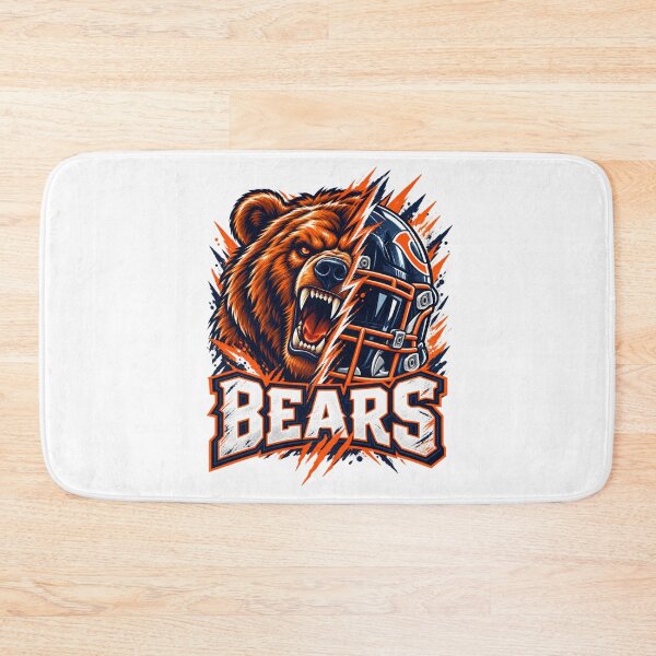 Item preview, Chicago Bears Split Bear Head And Helmet Lightning designed and sold by purrinink.
