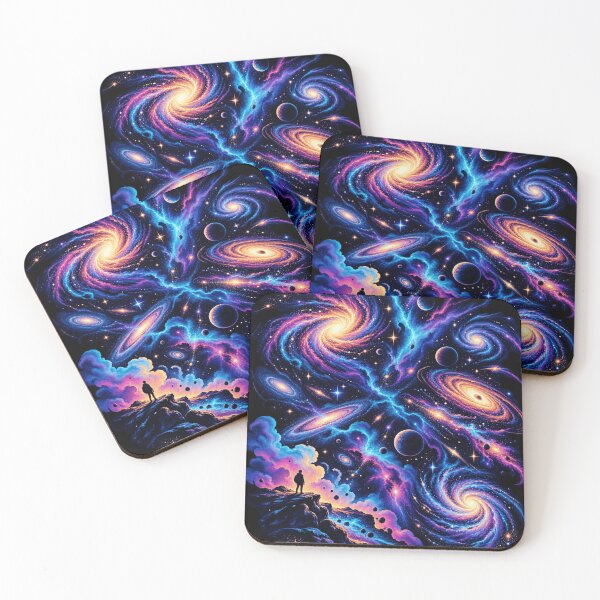 Item preview, Cosmic Multiverse Space Art - Vibrant Galaxies and Nebulae Design    designed and sold by AstroPal28.