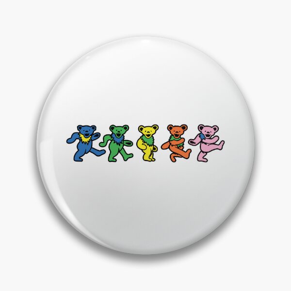 Item preview, Grateful Dead Dancing Bears Colorful Five Bears Hippie Retro Music Sticker  designed and sold by mikrefaa.