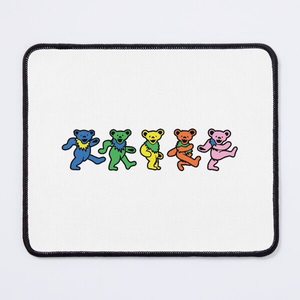 Item preview, Grateful Dead Dancing Bears Colorful Five Bears Hippie Retro Music Sticker designed and sold by mikrefaa.