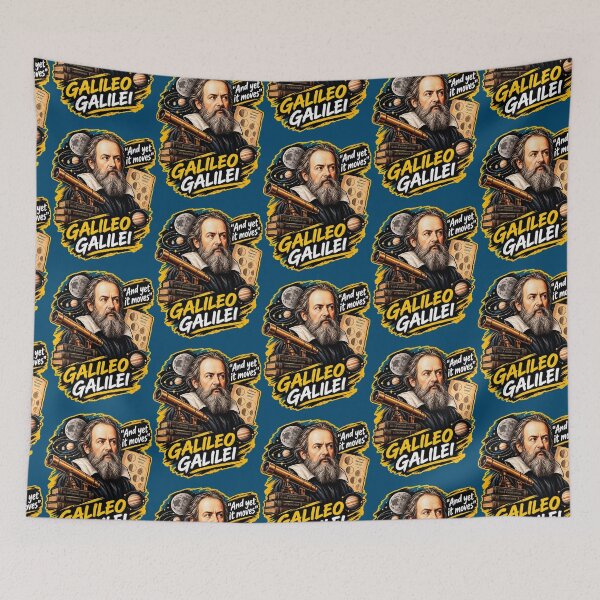 Item preview, Galileo Galilei – And Yet It Moves | Astronomy, Space & Science Vintage Art designed and sold by TerradVents.