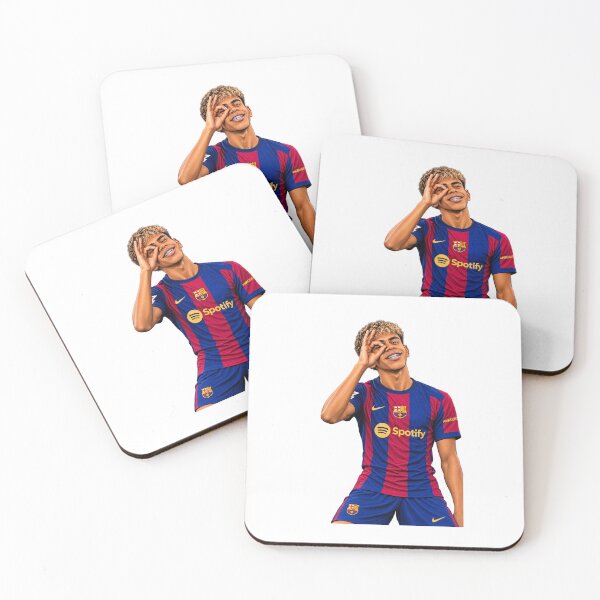 Item preview, Lamine Yamal Barcelona Ok Eye Celebration Graphic Art designed and sold by FlatInkStudio.