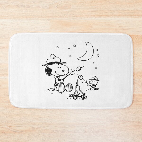 Item preview, Peanuts - Snoopy and Woodstore Camping with Smores designed and sold by CatheriSchiller.