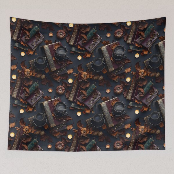 Item preview, Dark Academia Autumn – Leather Books and Black Coffee designed and sold by ViktoriaARose.