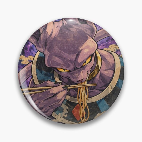 Item preview, Lord Beerus Eating Ramen DBZ Ukiyo-e designed and sold by ShawnMorrisDesigns.