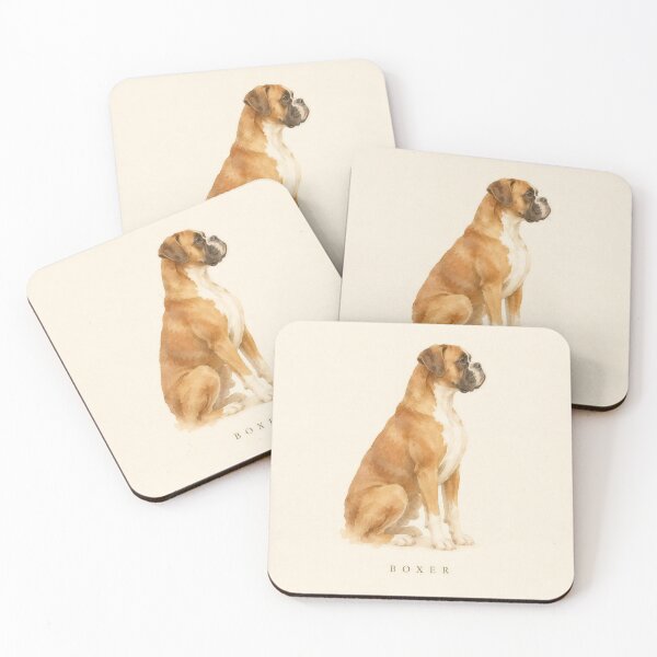 Item preview, Boxer Watercolor Portrait | Minimalist Dog Breed Wall Art | Pet Lover Gift designed and sold by FixationStudio.