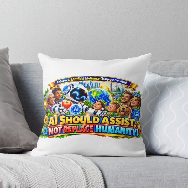 Item preview, AI Should Assist Not Replace Humanity. designed and sold by New Wave Artworks .