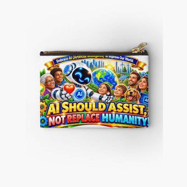 Item preview, AI Should Assist Not Replace Humanity. designed and sold by New Wave Artworks .