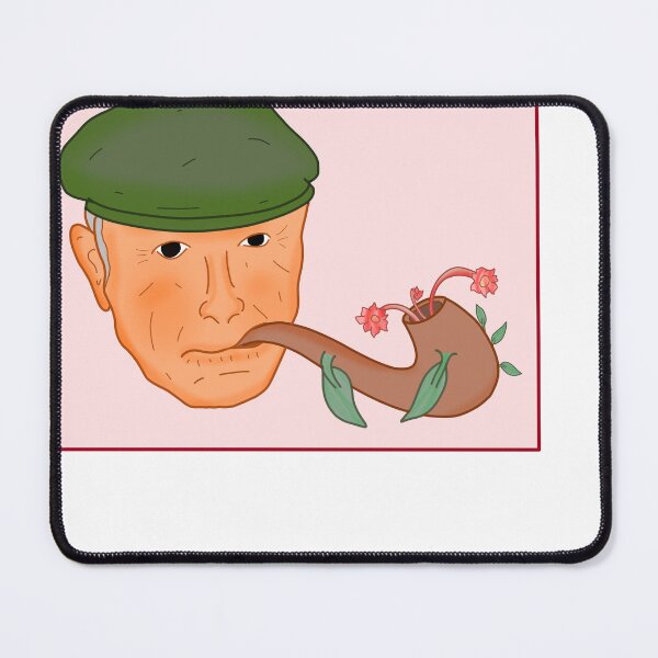 Item preview, Old Man Pipe Blooming Flowers Surreal Art designed and sold by pionartda.
