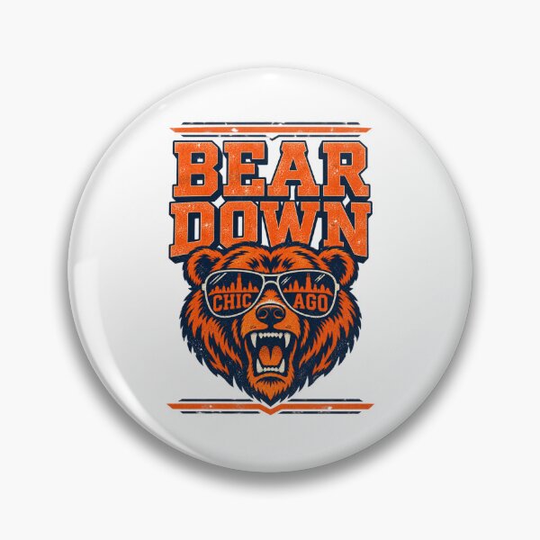 Item preview, Bear Down Bear Head Sunglasses Chicago Skyline Lenses designed and sold by purrinink.
