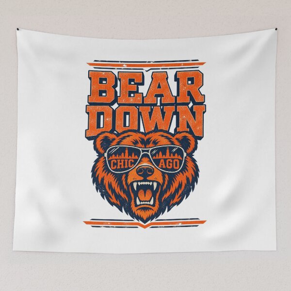 Item preview, Bear Down Bear Head Sunglasses Chicago Skyline Lenses designed and sold by purrinink.