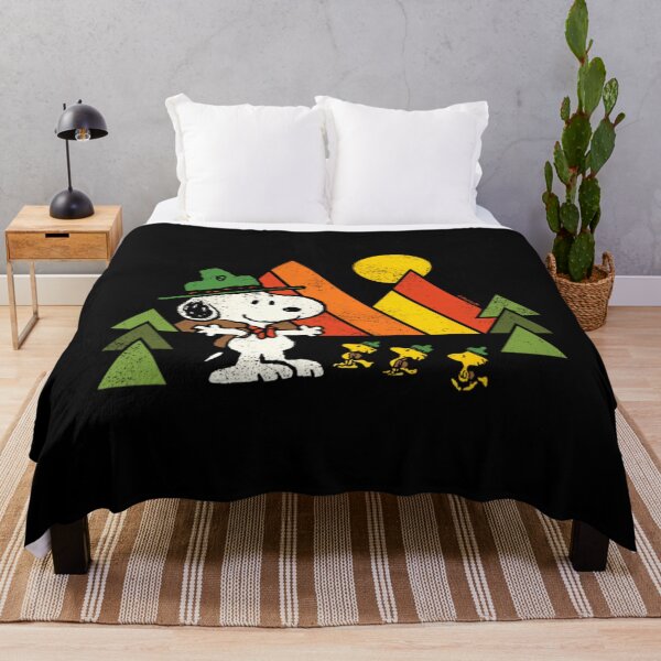 Item preview, Peanuts - Retro Sunset Mountain Camping Adventure designed and sold by CatheriSchiller.