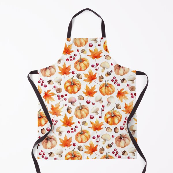 Item preview, Minimal Autumn Harvest – Pumpkins, Chestnuts and Mushrooms designed and sold by ViktoriaARose.