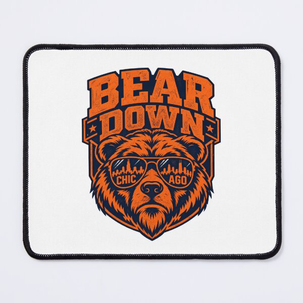 Item preview, Bear Down Shield Bear Head Sunglasses Chicago Skyline designed and sold by purrinink.
