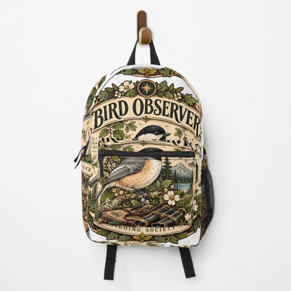 Item preview, Vintage Bird Observer Birding Badge designed and sold by MysticCanvasAi.