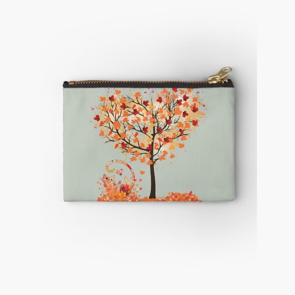 Item preview, Autumn leaves cat and tree of love designed and sold by 247DesignStudio.