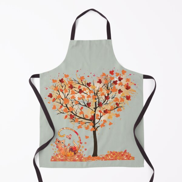 Item preview, Autumn leaves cat and tree of love designed and sold by 247DesignStudio.