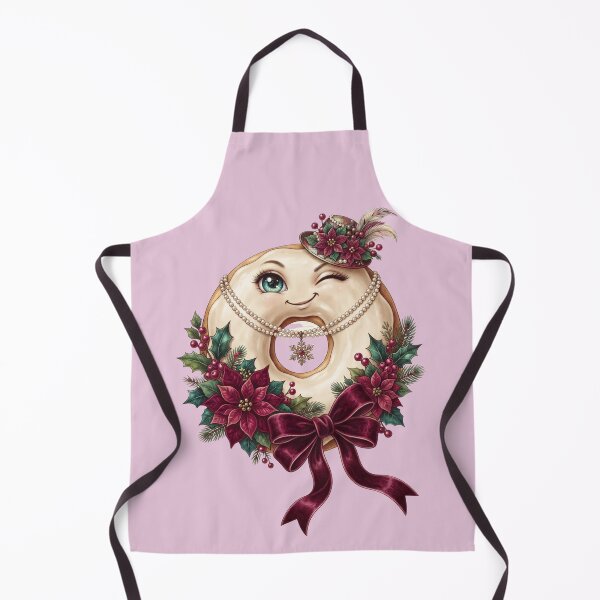 Item preview, Christmas Couture Donut – Cute Smiling Holiday Donut designed and sold by ImageryLoom.